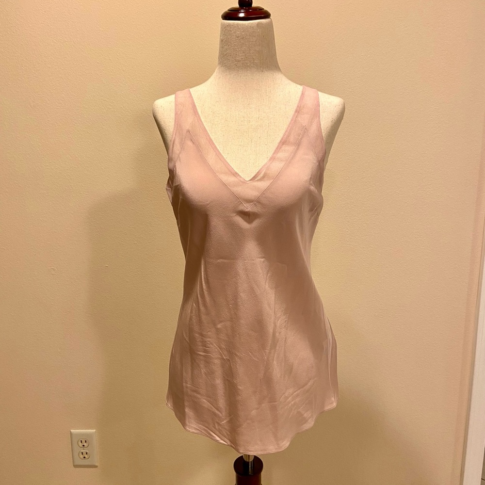 Ted Baker London - size 1 (100% silk) sleeveless blouse in blush pink